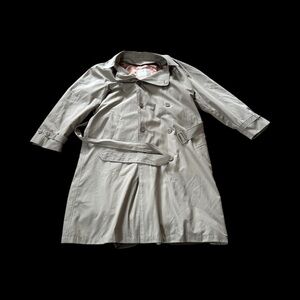 Men’s Towne By London Fog Trench Khaki Coat Size 42 Short Removable  Lining